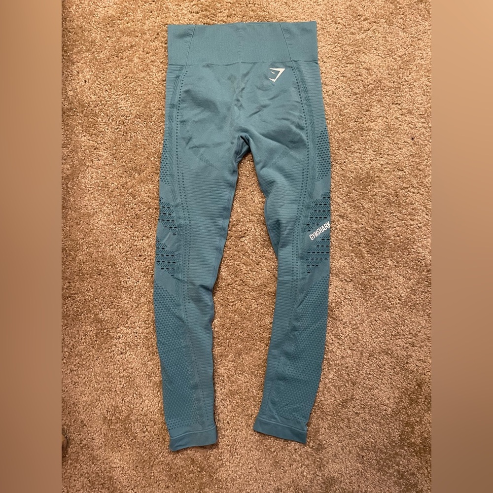 Blue Gymshark Energy Seamless High Rise Leggings